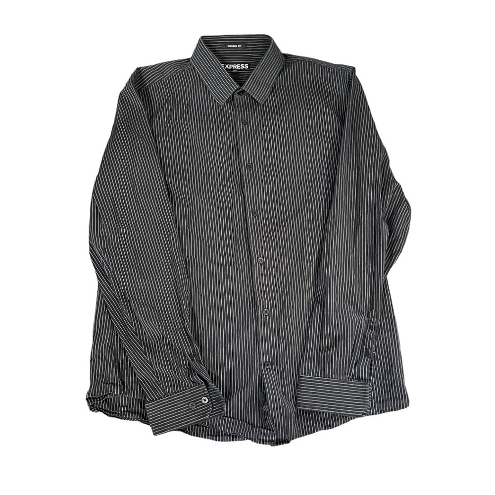 Express Modern Fit Long Sleeve Shirt